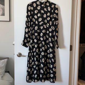 Zara long sleeve midi dress